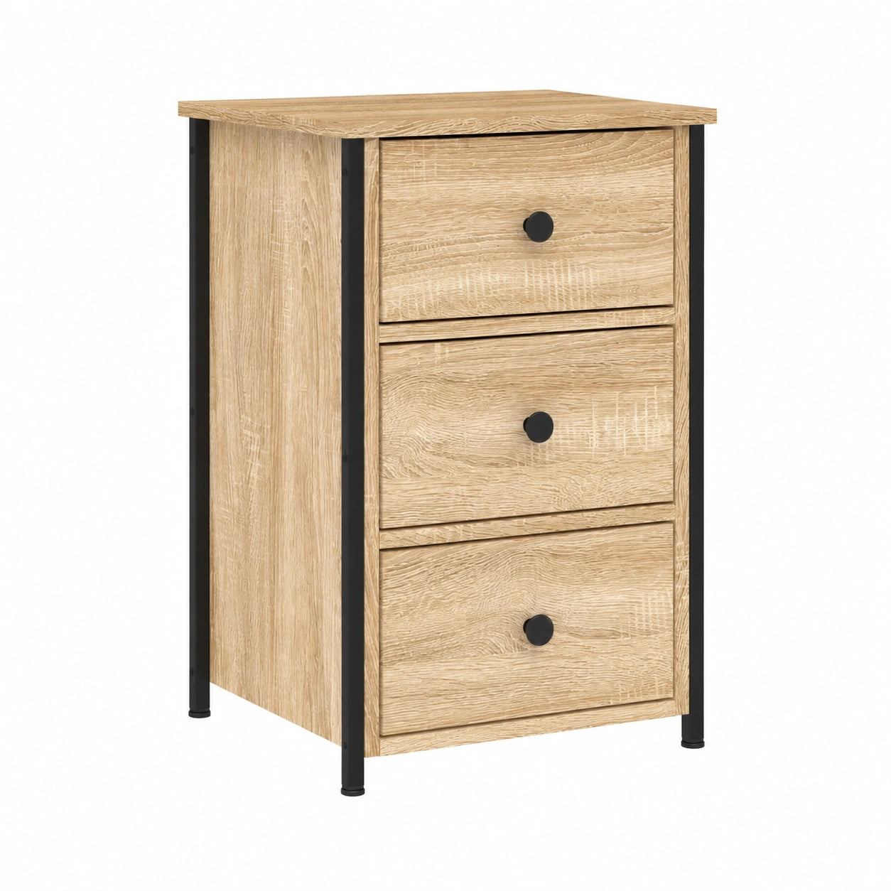 Set di 2 Comodini in Rovere Sonoma 40x36x60 cm